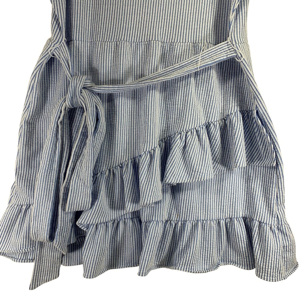 Michael Kors Sky Blue Ruffle Sleeve Mini Dress - Picture 7 of 15